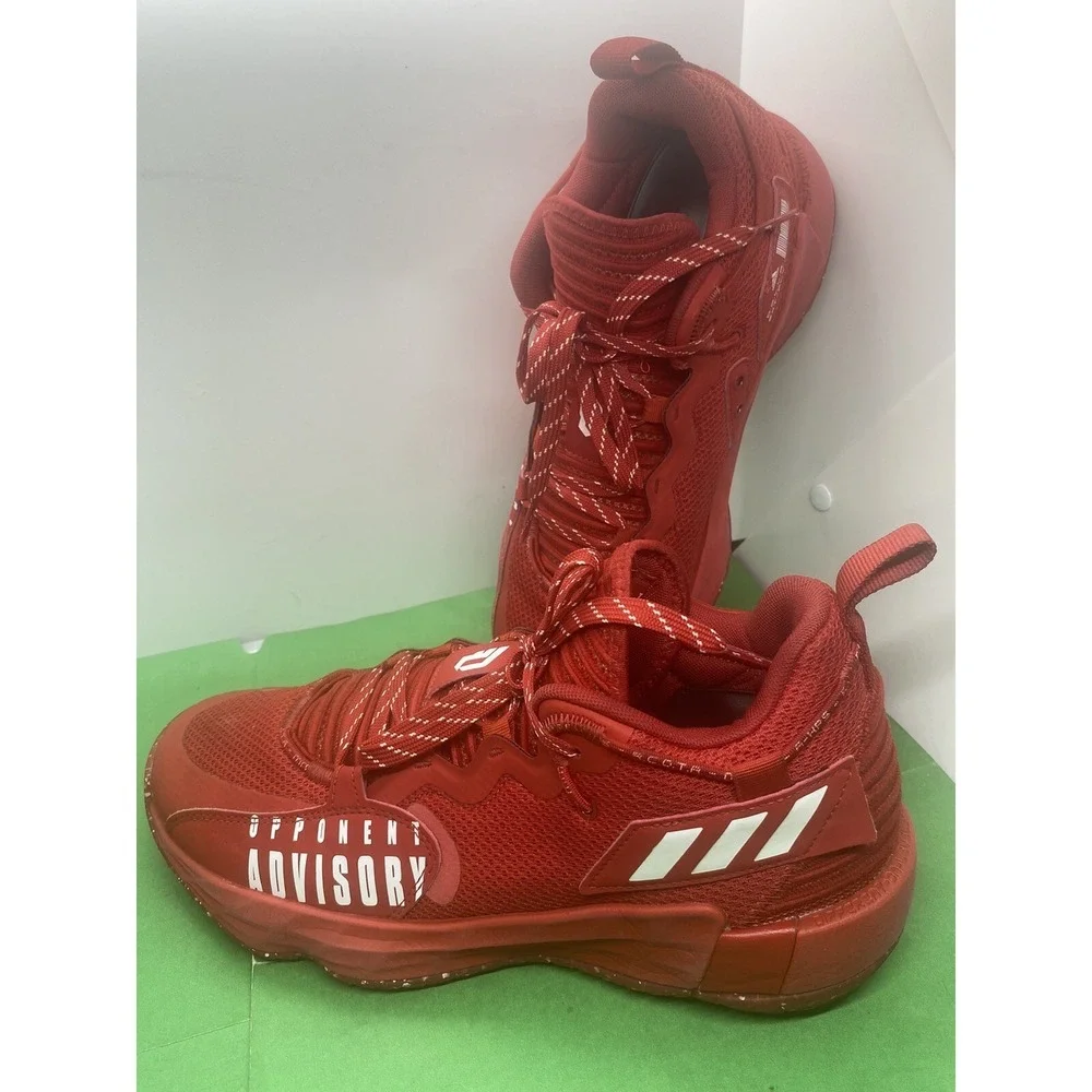 Adidas Dame 7 EXTPLY Red Opponent Advisory GW7899 Mens Size 10 Basketball Shoes